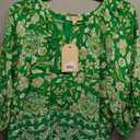Women's Farmers Market 3/4-Sleeve Woven Top Large