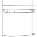 Zenna Home 2 Tier Over The Shower Caddy Silver