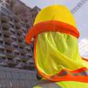 High Visibility Neck Sun Shield with Reflective Stripe (Orange)