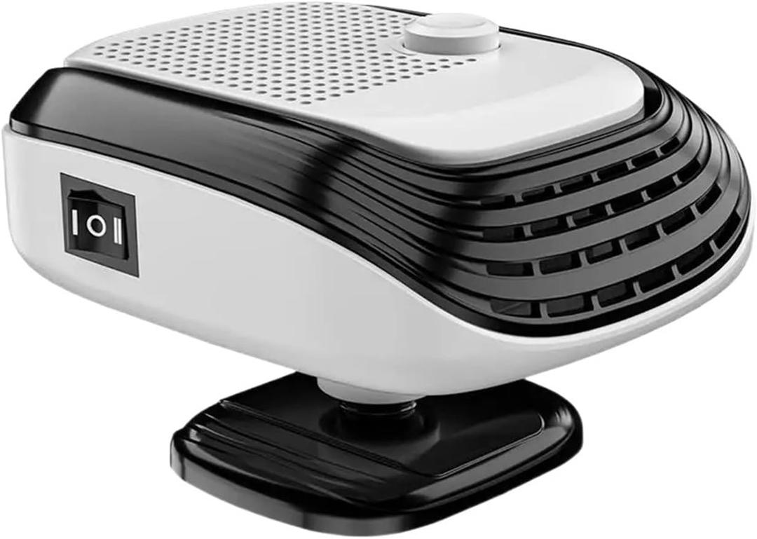 Portable Car Heater 12V/24V Fast Heating Defogger With Thermostat 2 in 1 Heating Cooling Car Space Heater For Fog Frost Removal (Color : White 12V Cars)