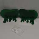 SetGame 2-Pack Acrylic Small Wall Shelves - 7 Inch Floating Shelf for Walls, Home Wall Display Ledges for Storage, Room Dcor, Small Album & Items Organizer Display (Green)