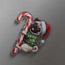 Bernedoodle Christmas Ornament 2d Flat Flat Acrylic Ornament