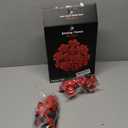 Red Roses Flower Bouquet Building Sets, 670Pcs Artificial Flowers Building Blocks Compatible with Lego Flowers Valentines Day Gifts for Her/Mom/Girlfriend/Wife/Couple Romantic Table Home Decor