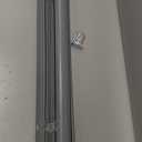 Cordless Light Filtering Mini Blind - 26 Inch Width, 64 Inch Length, 1" Slat Size - Grey - Cordless GII Morningstar Horizontal Windows Blinds for Interior by Achim Home Decor