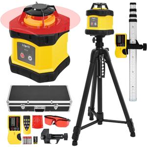 Rotary Laser level Kit, 360 Degree Self-leveling Laser Level