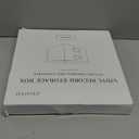 ZICOTO Decorative Vinyl Record Storage Box for 50+ Single Records - Sturdy and Easy to Carry LP Holder with Lid - The Perfect Storage Crate for Your Valuable Album Collection (Black)