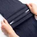 AFITNE Women's Stretch Maternity Jeans Over The Belly Straight Leg Pregnancy Pants with Denim Like Material (S)