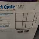 MidWest Homes for Pets Wire Mesh Pet Safety Gate, Dog Gate Expands From 29 - 50 Inches Wide, 44 Inches Tall, Wood, Powder Coated Wire (Large)
