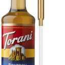 Torani Coffee Syrup, Bourbon Caramel Flavoring for Drinks, Glass Bottle with Pump Included, 25.4 Fl Oz, Pack of 3, Best By 27 MAR 2028