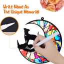 Dog Memorial Suncatcher,Pet Sympathy Gifts,Dog Memorial Gifts for Loss of Dog,Personalized Dog Pass Away Gifts with Name Date for Pet Lovers