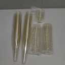 Prestee 49 Gold Plastic Champagne Flutes - 4.5 oz Disposable Champagne Glasses for Toasting at Weddings, Mimosas, Cocktails, Great Gatsby Party Decorations, and Events