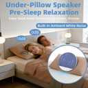 Pillow Speakers for Sleeping, 2026 New Sleep Pillow Speaker, Bluetooth Pillow Speaker with White Noise Timer Wireless Sleep Aid with Stereo Bass Private Sleep Headphones for Adult Kids