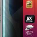 ZAGG Glass Elite Privacy Screen Protector for iPhone 17 - 5X Stronger Tempered Glass, ClearPrint Technology for Smudge Free Clarity, Smooth Feel, Full Coverage, InvisibleShield, Easy Two-Step Installation