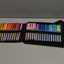 JusArt 48 Colors Acrylic Paint Markers with Canvas Bag, Water-Based No-Bleed Paint Pens with Automatic Ink Control, Waterproof Brush Tip Markers for DIY Art & Crafts -Fabric, Rock, Wood, Glass, Metal