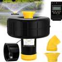 Pond Fountain Aerator, 1HP 15000 GPH Floating Aerating Fountain Pump with Timer & 100FT Cord, Jet System for Large Outdoor Ponds & Lakes