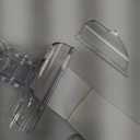 LazBlinds 100% Blackout Door Curtain, No Tools No Drill Cordless Blinds for Windows, Thermal Insulated UV Protection Privacy Window Curtains for French Door Front Door(26''W x 68''H, White, 1 Panel)