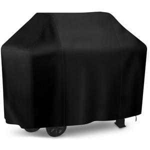 i COVER Grill Cover, 58 inch BBQ Grill Cover for Outdoor Grill, Anti-UV & Fade Resistant Gas Grill Cover, Waterproof Barbecue Grill Covers for Weber, Char-Broil, Nexgrill and More, Black