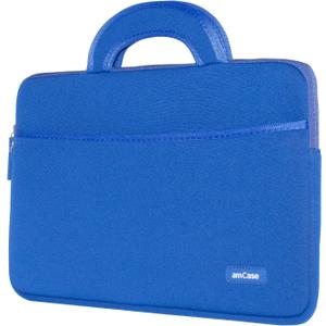 amCase for Chromebook Case-11.6 to 12 inch Neoprene Travel Sleeve with Handle-Blue