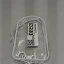 Large Clear Figure Display Bag with Keychain, Mini Doll Hanging Blind Box, Carrying Case Lipstick Charm for Collectibles