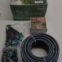 Drip Irrigation System Kit with Water Timer 100FT1/2 inch Hose 1/4 inch Distribution TubingWater Timer for Garden Hose with Anti-Leakage Quick Connector and Drip Emitters,for Potted Plant