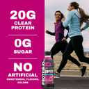 Protein2o Hydration Drink - 2-in-1 Liquid Clear Whey Protein Isolate and Electrolyte Drink - 20g Protein, Vitamins B5, B6 - Post-Workout Recovery - 16.9 Fl Oz - 12 Count Mixed Berry (EXP 10/31/27)