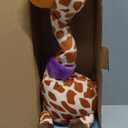 Dancing Talking Giraffe Toy, Stuffed Animal Baby Toy Repeating What You Say, Glowing Musical Electronic Giraffe Gifts for Toddlers 1-3 Years Old, Easter Gift for Kids (New Giraffe)