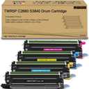 TWR5P C2660 S3840 Drum Cartridge / Imaging Kit Replacement for Dell 331-8434C2660 C2660dn C2665 C2665dnf C3760 C3760n C3760dn C3765 C3765dnf S3840 S3840c S3840cdn S3845cdn Color Printer