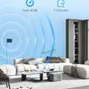 Cell Phone Booster for Home & Office - Boosts 3G/4G/5G Signal for All US Carriers, Up to 3500 Sq.Ft, Supports Band 12/17/13/5, with HD Display, FCC Approved Cell Signal Booster