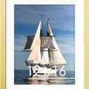 2 x PEALSN 12x16 Picture Frame, Display Pictures 8.5 x 11 with Mat or 12 x 16 without Mat for Wall Mounting Display, Photo Frames, Gold.