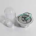 Restaurant Canopy Hood Light Fixture with Thermal and Shock Resistant Globe