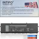 INTIFO 87Wh DWVRR Laptop Battery Compatible with Dell Alienware X15 R1 R2 Alienware X17 R1 R2 Series 0817GN 817GN 0NR6MH NR6MH [11.4V 7250mAh 6-Cell]