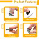 2 x 160mil Thickend Square Magnets Dots 3/4" x 3/4", Flexible Magnetic Tape with Adhesive Backing, Strong Magnetic for Whiteboard, Fridge, Crafts -36 Packs