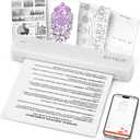 C80 Portable Thermal Printer for Documents  Inkless A4/US Letter/Legal (Thermal Paper Only), 203 DPI, Bluetooth for iOS/Android/iPad & USB for Windows/Mac (Driver Required), Includes Starter Paper