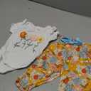 Baby Girls Clothes Newborn Bodysuits Short Sleeve Ruffle Romper and Floral Pants Set Infant Outfits 0-3 Months