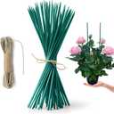 Hopelf 50 Pack 12" Bamboo Plant Stakes for Wood Garden SticksWooden Plant SupportsIndoor Gardening Plant SupportsFloral Plant Support Potted PlantsCrafts, More Size Choices 8"/12"/16"