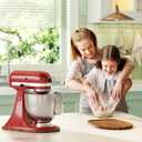 GuanQiao Food-Grade Bamboo Slider for KitchenAid 4.5-5 Qt Tilt Head Stand Mixer, Appliance Sliding Mat for Kitchenaid Artisan, Kitchen Countertop Storage Accessories Mixer Moving Tray Attachments