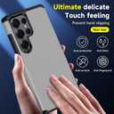 5 x for Samsung Galaxy S25 Ultra Phone case with Tempered Glass Screen Protector+Camera Lens Protector,for Samsungs S25 Ultra Phone case,Silicone Durable Armor for Samsung Galaxy S25 Ultra case (Metallic Grey)
