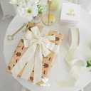 MEEDEE Ivory Velvet Ribbon 1-1/2 Inch Single Face Nylon Velvet Ribbon 10 Yards Spool Cream Ribbons for Christmas Tree, Gift Wrappig, Rustic Wreath, Velvet Bow, Hair Bows Making, Home Decor