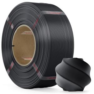 PLA Filament 1.75mm PLA 3D Printer Filament(Refill),1kg Refill for Reusable Spools(2.2lbs),Premium Quality 3D Printing Filament for Bambu lab 3D Printers,Black