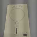 Large Magnifying Glass with Light, Magnifier Handheld Illuminated Lighted Magnifier with 3 LED Lights 1 UV Light Storage Bag Clean Cloth for Seniors Reading Inspection (Black)