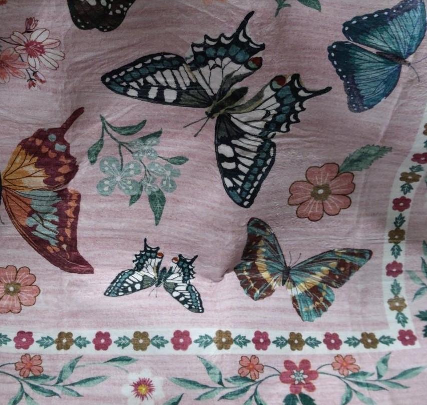 Butterfly Rug for Living Room, 8x10 Modern Indoor Large Area Rug for Bedroom Dining Room Home Decor, Non Slip Stain Resistant 