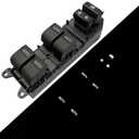 Upgraded Power Window Master Switch for 2007-2021 Toyota Tundra & Sequoia White LED Backlit, Auto Up/Down All Windows, Plug-and-Play (Excludes 1794/Limited/Platinum) [84820-0R040]