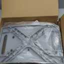 Folding Shower Chair Seat, 17.5" Stainless Steel Small Shower Chair for Inside Shower with Pad, 400lbs Portable Travel Shower Stool, Safety Anti-Slip Bath Chair for Seniors, Disabled, Gray