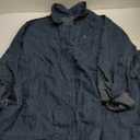 yoeasy Women's Denim Pullover Oversized V Neck Jean Shirt Loose Fit Long Sleeve Denim Jacket With Pocket (XX-Large, Dark Blue)