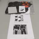 ReliThick 2 Pcs Vintage Halloween Decor Halloween Jointed Scratch Cats Vintage Black Cat Decor Kit Splicing Party Accessories Theme Decorations for Home Classroom Office Party Wall Door Office