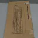 Wireless Keyboard and Mouse Combo, EDJO 2.4G Full-Sized Ergonomic Computer Keyboard with Wrist Rest and 3 Level DPI Adjustable Wireless Mouse for Windows, Mac OS Desktop/Laptop/PC (Black)