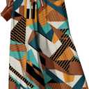 Dokotoo Pants for Women Casual Elastic Waist Wide Leg Pants with Pockets (XX-Large, 2 Multicolor)