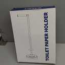 Toilet Paper Holder Stand, Polished Chrome Toilet Paper Holder Free Standing, Post Pivoting Design & Stable Weighted Base SUS304 Stainless Steel for Bathroom(Mega Roll)