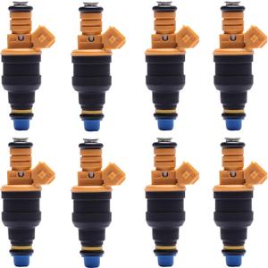 Fuel Injector Set of 8 | 4.6L 5.0L 5.4L 5.8L Engine | Compatible With F-ord F150 F250 F350 & More | Replace# 0280150718 (Yellow&Black)