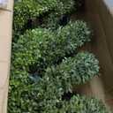 46Inch Double Spiral Artificial Boxwood Topiary Tree 4" Plants Fake Faux Plant Decor in Plastic Pot Green Indoor or Outdoor, Set of 2
